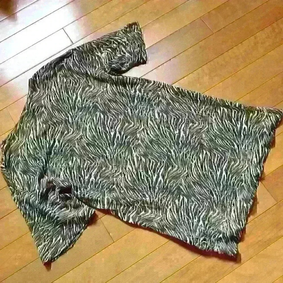 IRO Shay distressed zebra-print linen-jersey T-shirt Size XS - Picture 9 of 10